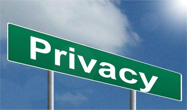 A road sign with the word "Privacy"